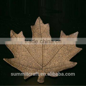 Artificial oak maple leaf shaped resin dry fruit tray