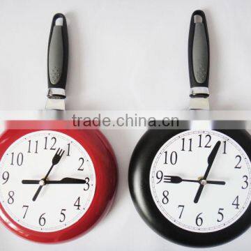 Innovate Most Popular Metal Skillet Frying Pan Kitchen Clock Wall Clock photo-3