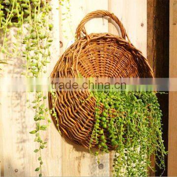 Europe style Creative wicker Succulent plants Wall hanging basket