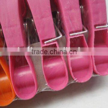 24 pc Plastic Anti Slip Cloth Clips Three Colours/clothespin photo-3