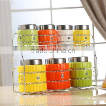 Colorful Kitchen Ceramic Canister Set photo-2