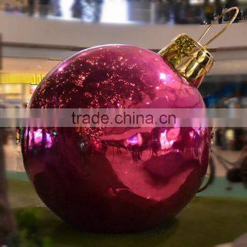 Outdoor giant electroplate ball decoration