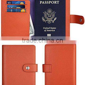 Wholesale Leather Passport Cover Fancy Custom Travel Leather Passport Holder photo-3