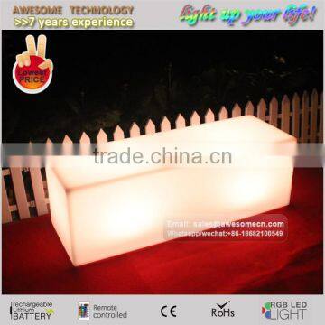Rectangular Long Led Bench / Garden Light up Square Bench photo-4