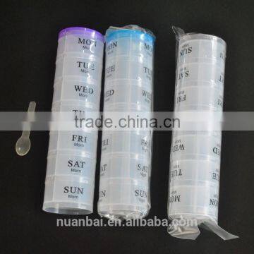 All Purpose Versatile Stacking Screw Top 7 Days Pill Storage Box photo-2