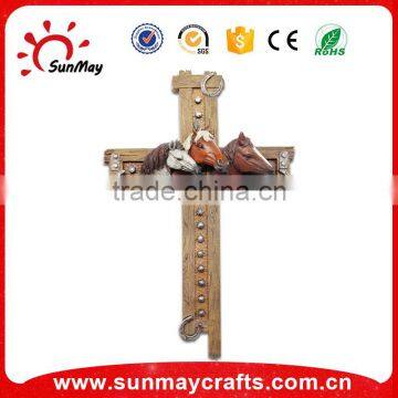 Wood wall cross