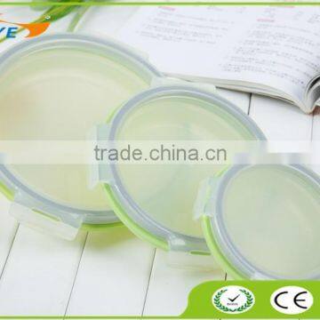 Food Grade Collapsible Silicone Storage Container 3 Sizes/ Air-tight Silicone Folding Lunch Box Microwave Safe photo-2