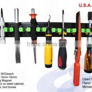 3pc Magnetic Tool Holder With Screw Fixed Plate For Storage Accessories photo-3