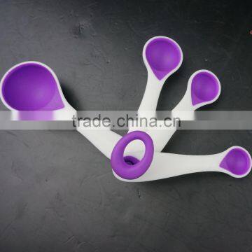 16131 SILICONE MEASURING CUPS SET CUP SPOON KITCHEN TOOL COLLAPSIBLE BAKING COOK photo-4