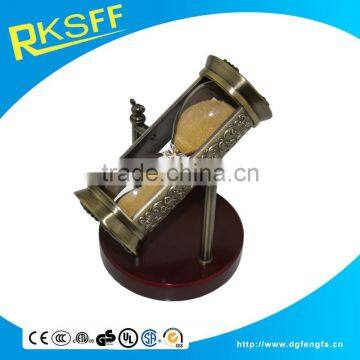 Metal Cylindrical Shaped Hourglass /Sandglass/Hourglass/3 Minites Sand Timer photo-2