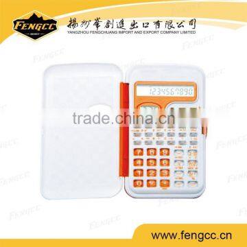 Promotion customized mini office gift pocket calculator of flip cover style
