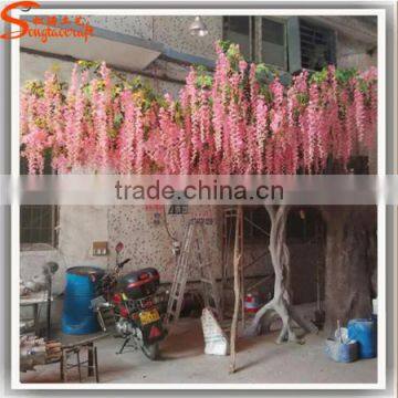 New design indoor life size artificial trees plastic cherry blossom branches for wedding decoration cherry tree