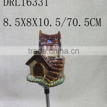 Solar Ceramic Garden Decoration photo-3
