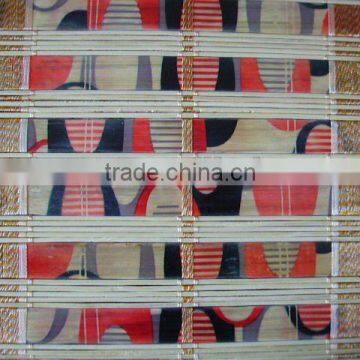 printed bamboo blind