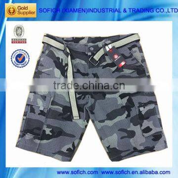 New Style 2016 Summer Mens Camo Cargo Shorts Printed Fabric Stocklots photo-2