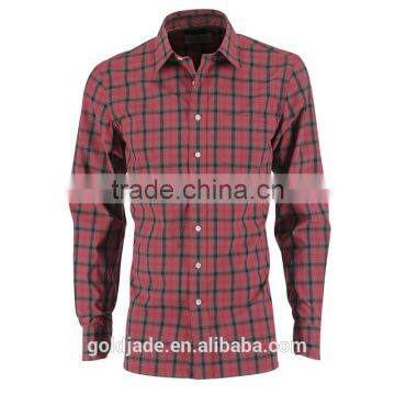 2014 Latest casual Mens Shirt for Men Design grid shirts