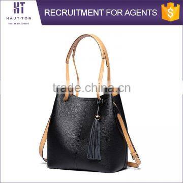 Fashion Women Genuine Top Cow Leather Travel Shoulder Bags Wholesale High Quality Big Size Shoulder Handbags For Ladies photo-2