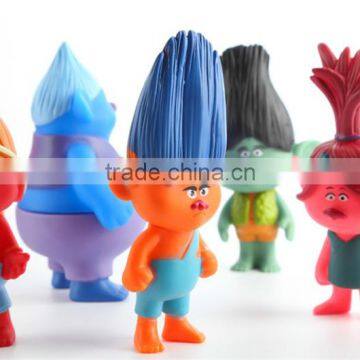 Hot Selling New Movie Trolls Action Figure Cute Colorful Figure for Kids