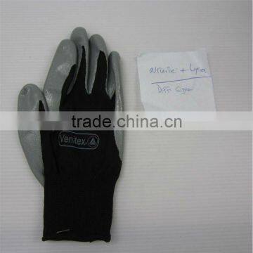 Nitrile coating polyester knitted gloves All-purpose working gloves