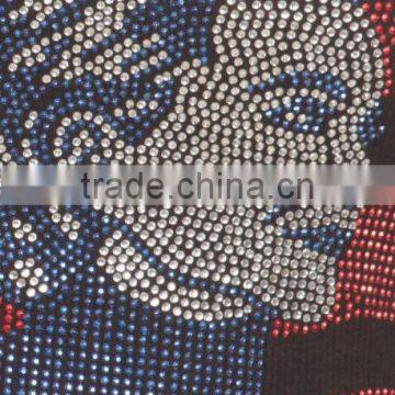Wholesale Rhinestone Transfer For Tank Top Custom Love Pattern Hotfix Strass Design photo-5