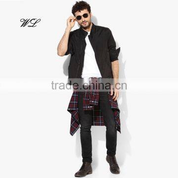 Man OEM Shiny Nylon Jacket Waterproof Fabric Customised PaddedJackets photo-4