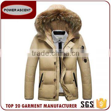 Winter Warm Fur Hoody Man Quilting Padded Jacket photo-4