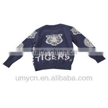 2014 New Design Boy's Stripes Jacquard Cardigan Sweater photo-2