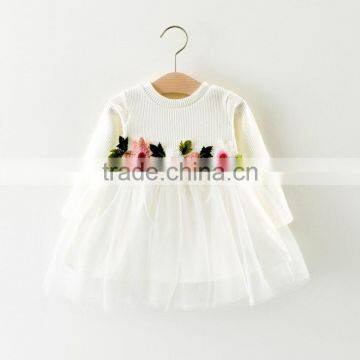 Zm11670a 2017 New Arrivals Kids Fall Clothes Cotton Girls' Dresses Fashion Boutique Children's Clothing
