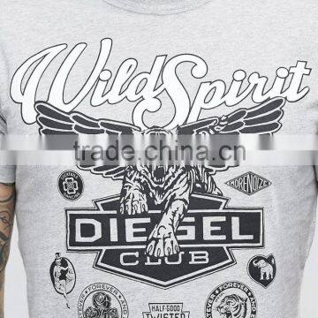 New Style Fashion Pattern Printing Soft Jersey Man T-shirt Slim Fit T-shirt photo-4