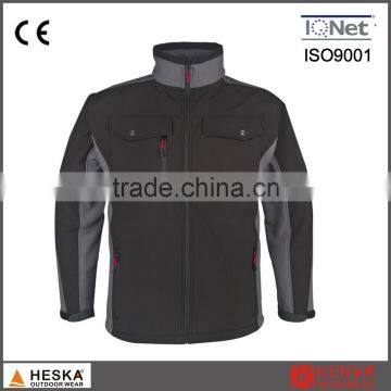 Wholesale custom woven waterproof workwear men softshell jacket