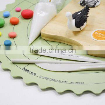 Authenticated Anti-Slip ECO Friendly PP Rotary Cake Craft Rotating Cutting Mat With Food-Grade Ink photo-2