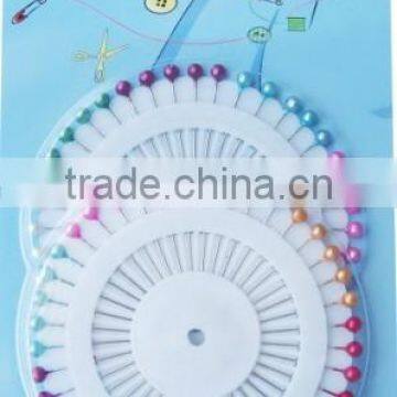 China security plastic colorful pearl sewing headed pins