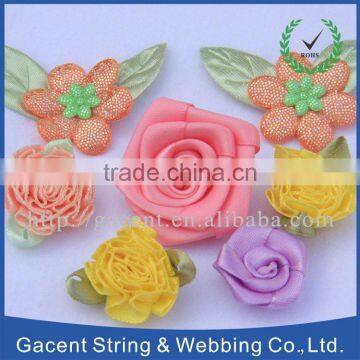 Decorative flower ribbon bow