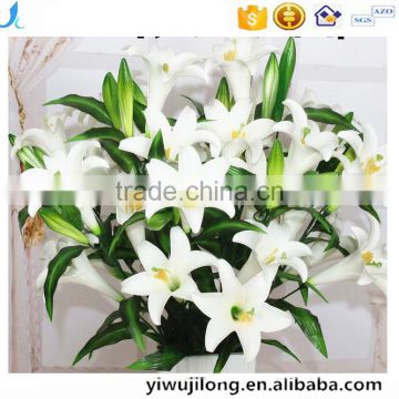 5 in one 3flower 2bud lovely decorative artificial lilies PU flower