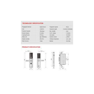 High Quality Digital Fingerprint Keypad Door Lock Famous Manufacturer Made in China photo-3