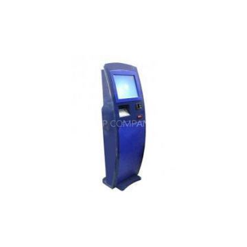 Auto Transport Card Charging Bill Payment Touch Screen Lobby Kiosk For Telephone