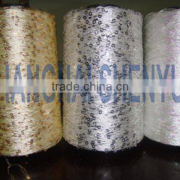 120D polyester sequin yarn for knitting