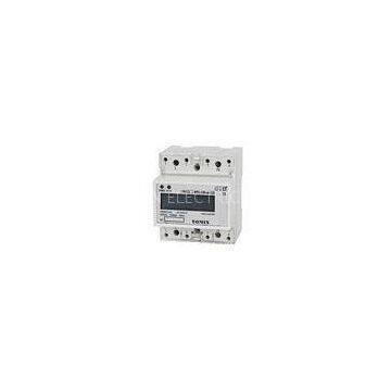 Household Active 2 Wire Din Rail Single Phase Energy Meters With LCD Display
