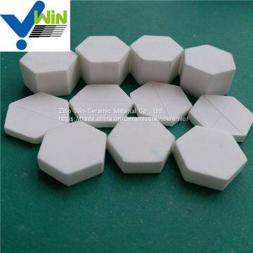 High temperature resistance hexagonal alumina mosaic tile with top quality