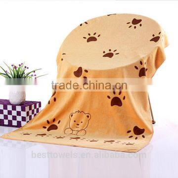 China supplier innovative printed microfiber bath towel