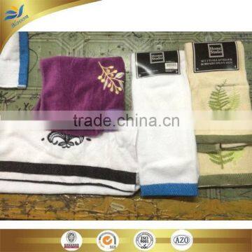 china supplier wholesale bird and flower embroidery 100%cotton face towel sports or gym towels 35cm*75cm