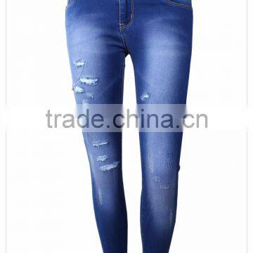 B2952D Series Hot Sale Satin Denim Fabric for Women Jeans photo-2