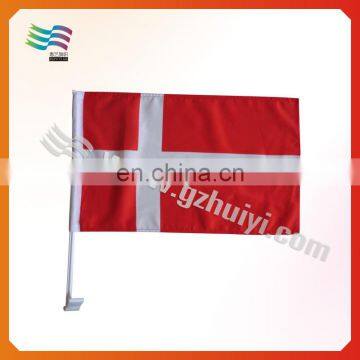 costom plastic national car flags poles