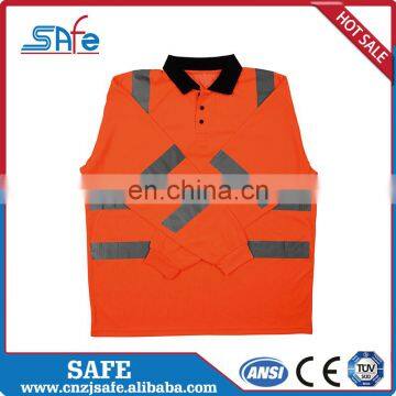 Long Sleeve High Visibility Safety Shirts With Pocket photo-3