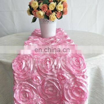 Cheap Satin Custom Made Size Or Color Table Runner Wedding photo-2