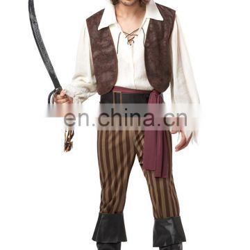 New styles adult men Caribbean pirate costume Halloween party costume fancy dress costumes AGM 2006