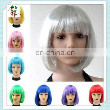 Cheap Colorful Short BOB Wholesale Synthetic Party Wigs HPC-0007