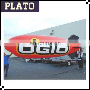 2014 special design red inflatable airship, inflatable blimp,zeppelin airship