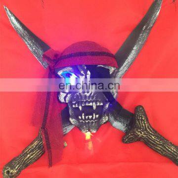 Halloween Hanging Flag With Pirate Skull With LED Light for Halloween Props photo-2