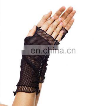 Nylon And Spandex Transparent Sexy Ladies Lingerie Beautyslove Fashionable Design Short Glove FANCY FISHNET WRIST GLOVES